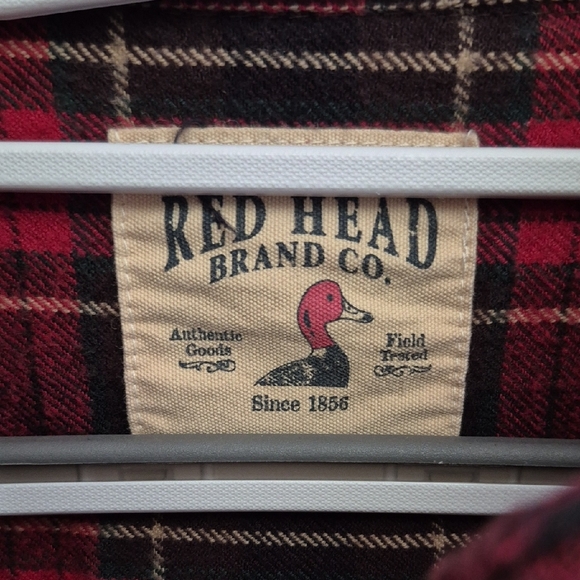 RedHead Red and Black Plaid Casual Shirt - Picture 2 of 7